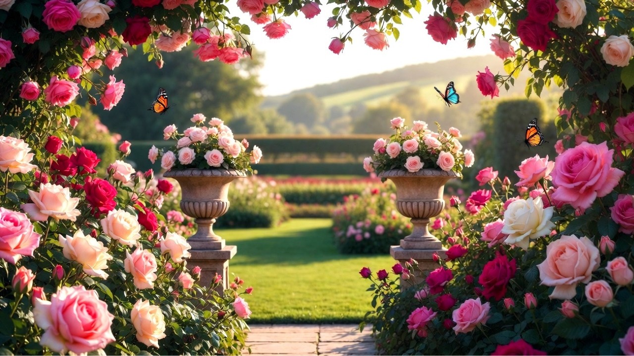 Enchanted Rose Garden 🌹 Romantic Piano & Violin | Relaxing Magical Music