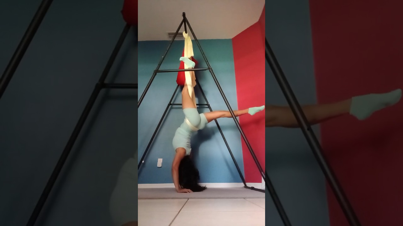 Basic Aerial Yoga  Backbend Balance Inversion [😀]