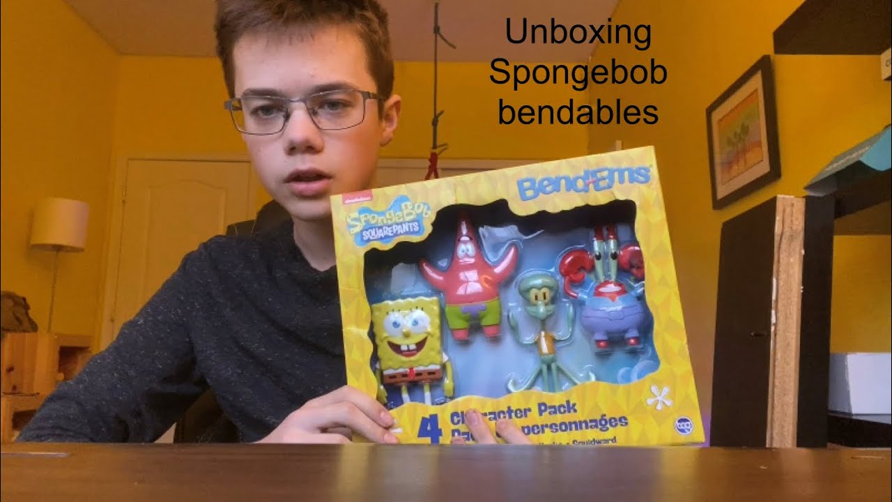Unboxing Spongebob bendables