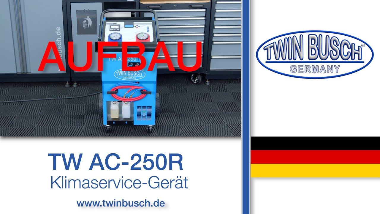 Aufbau TW AC-250R Klimaservicegerät von TWIN BUSCH®