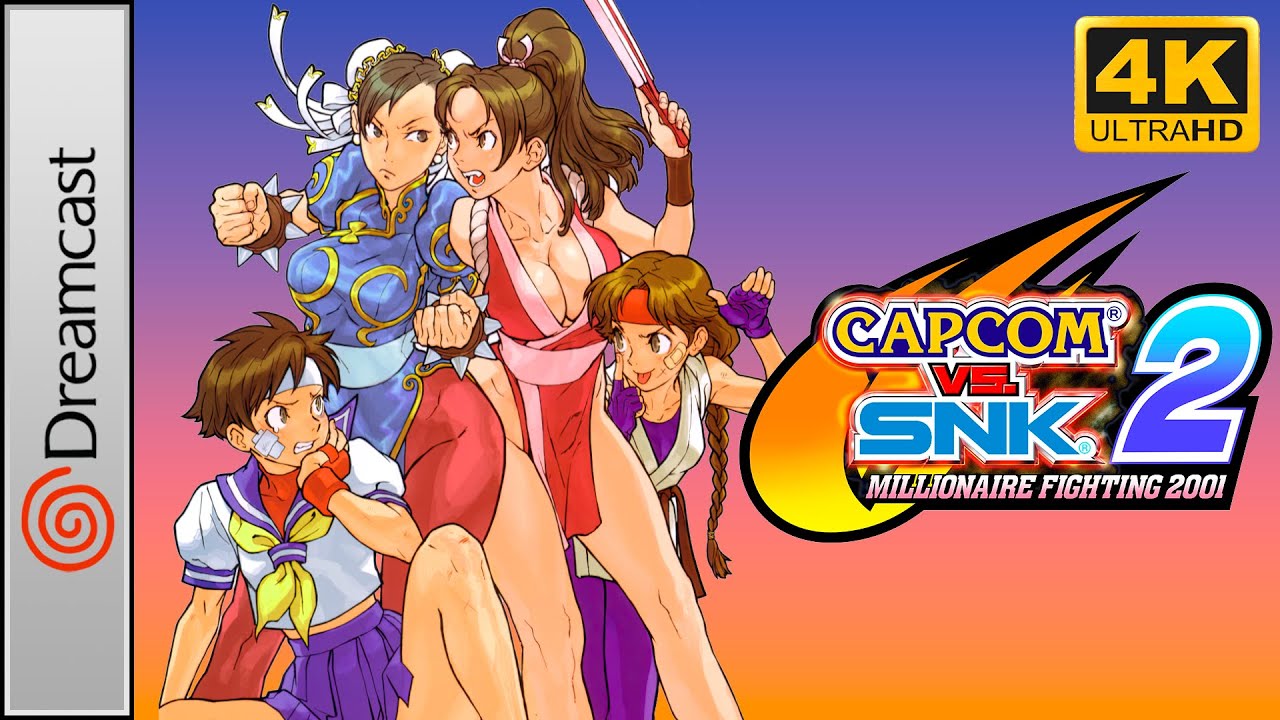 Capcom vs. SNK 2: Millionaire Fighting 2001 (Sega Dreamcast) Longplay 4K 60FPS