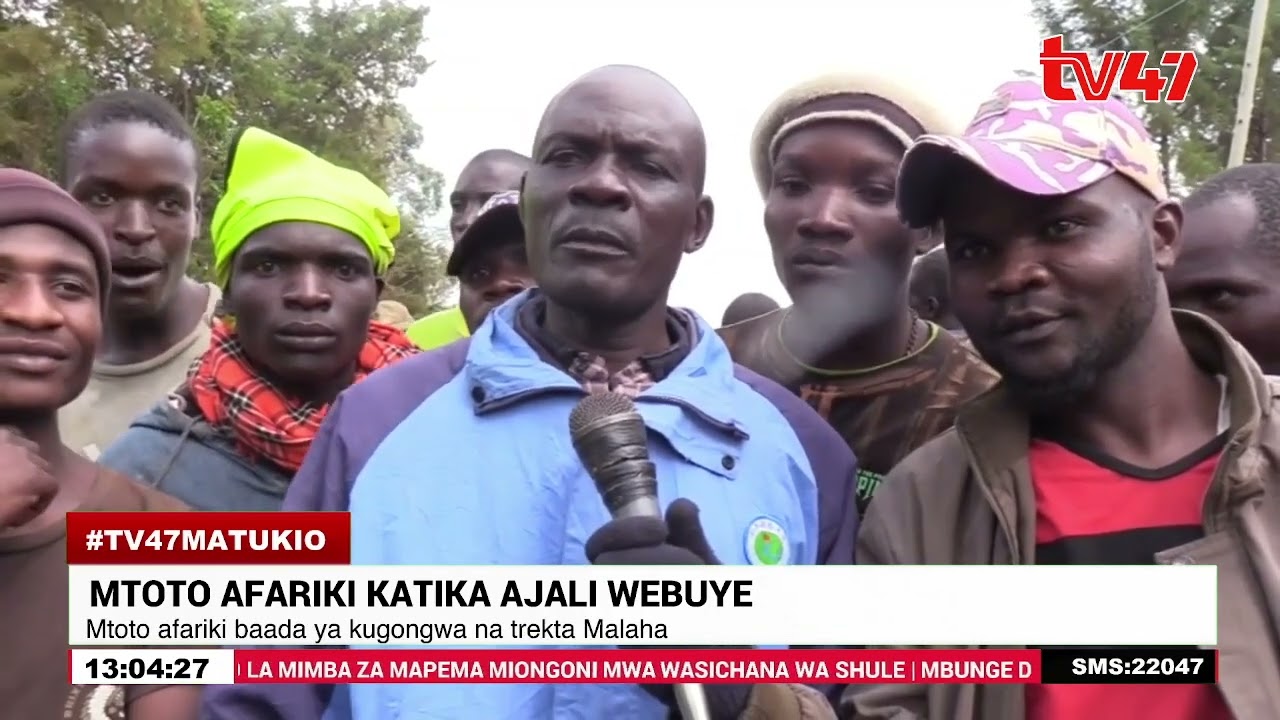 Webuye: Huzuni yatanda kijiji cha Malaha baada ya mtoto kufariki baada ya kugongwa na trekta