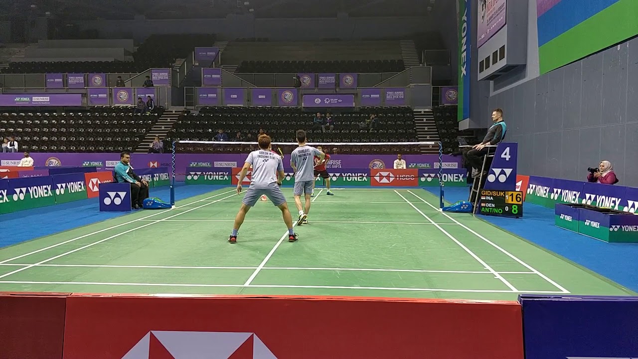 (Nice Camera) Kevin Sanjaya & Marcus Gideon vs Kasper & Niclas [India Open 2018] @1080p 60fps