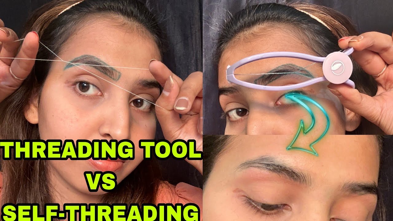 SHOULD YOU BUY THIS AMAZON'S SLIQUE THREADING TOOL OR NOT?? SLIQUE THREADING TOOL VS SELF-THREADING