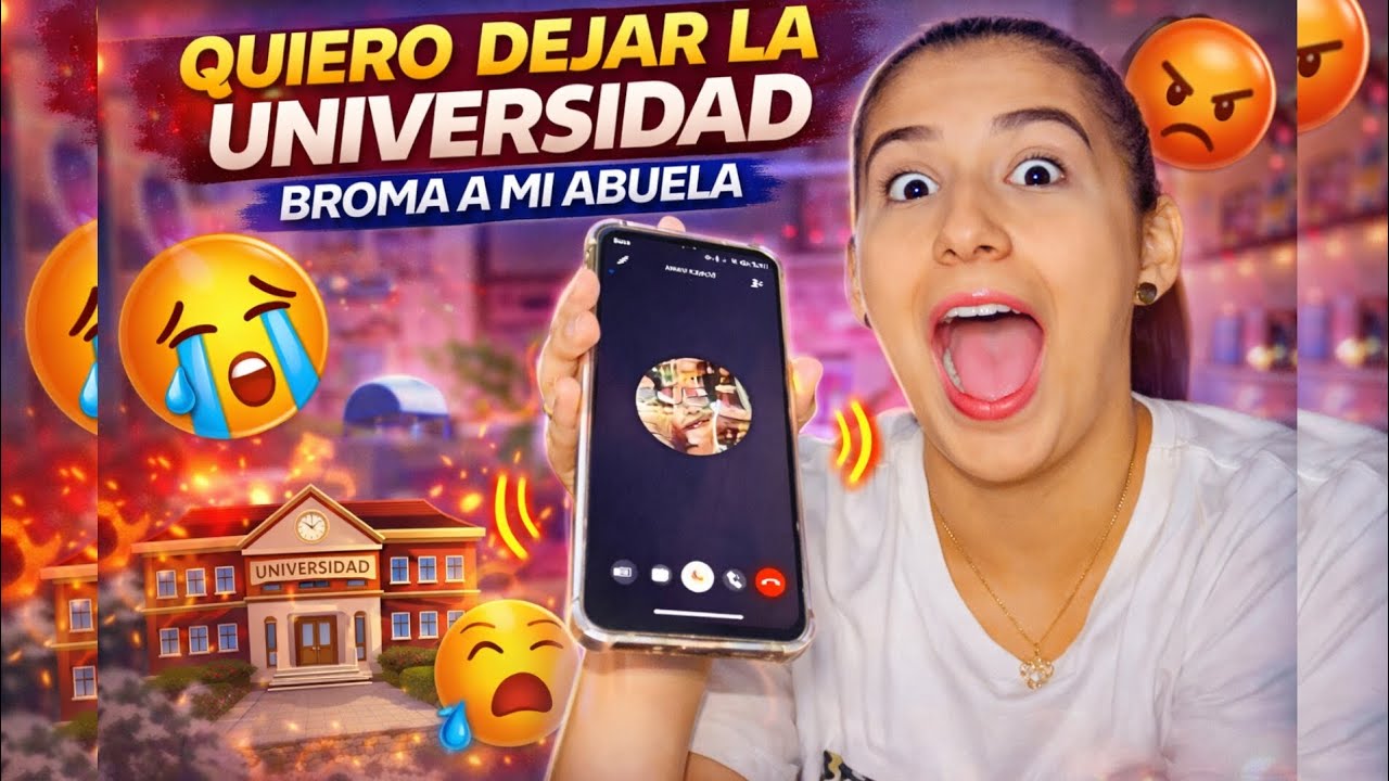 👉🏻QUIERO DEJAR LA UNIVERSIDAD | Broma a mi abuela 😱💔 (Terminó llorando) | THAÍS CASTEDO #bromapesada