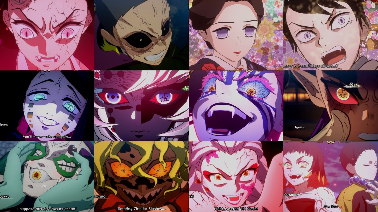 All Demons Ultimate Art & Awakeings - Demon Slayer The Hinokami Chronicles 2