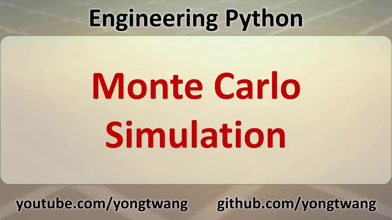 Инженерный Python 11B: симуляция Монте-Карло