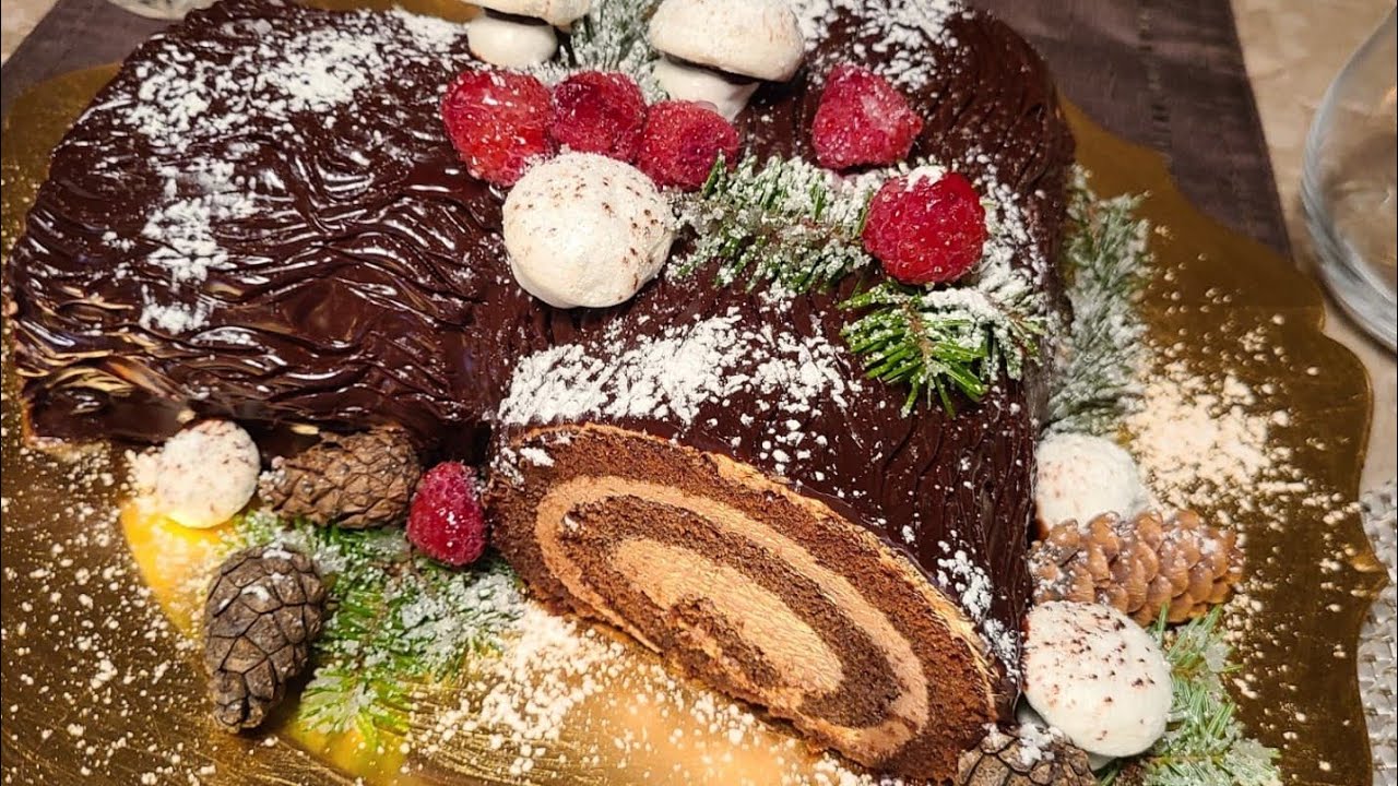 Buche du nouvel an, la recette en détail, avec une crème à tomber !!!