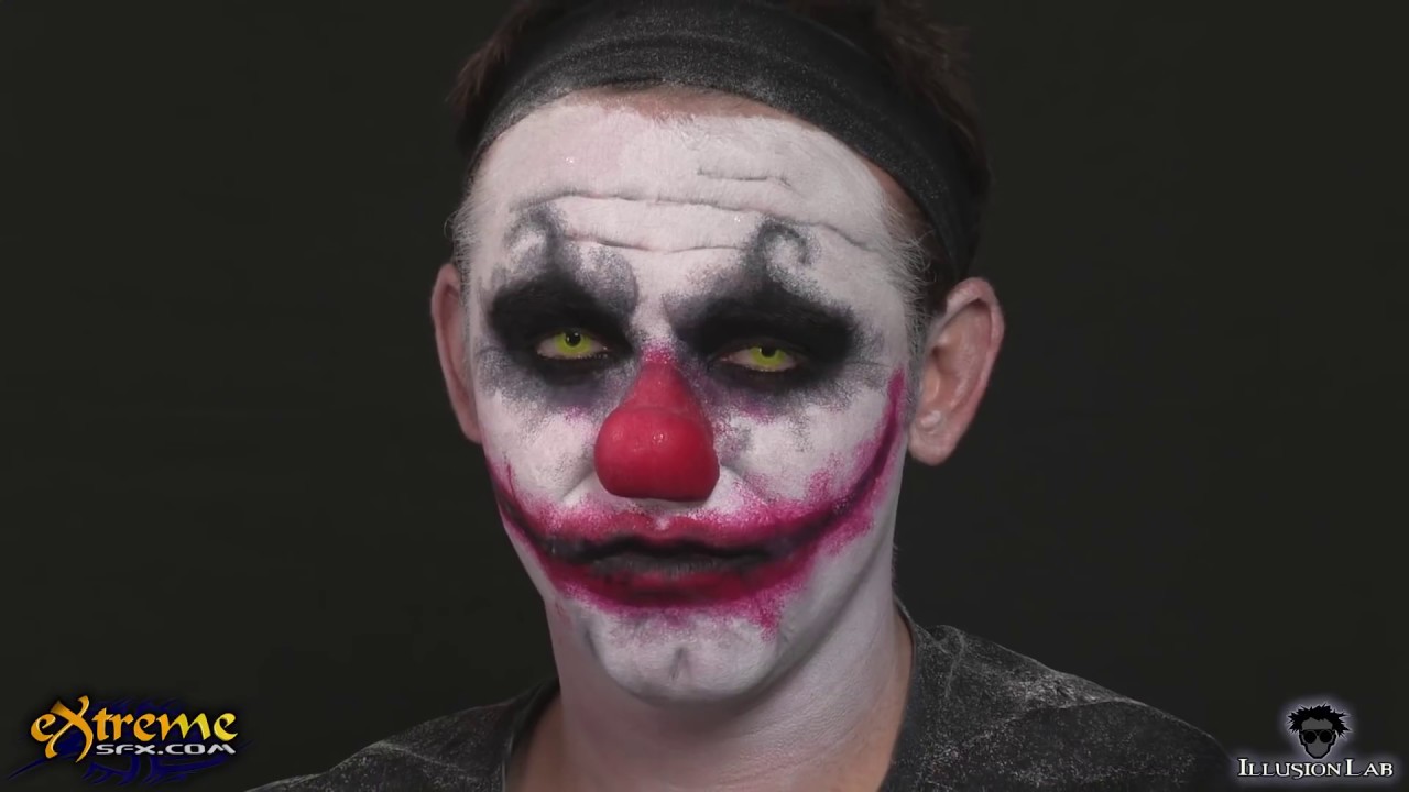 Cool Contacts and Clown Makeup Makeup Tutorial