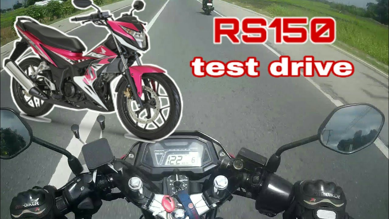 Honda RS150 test drive and try to top speed