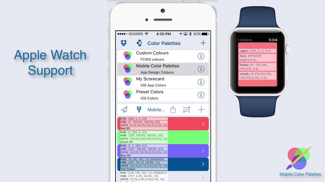 Mobile Color Palettes 1.3