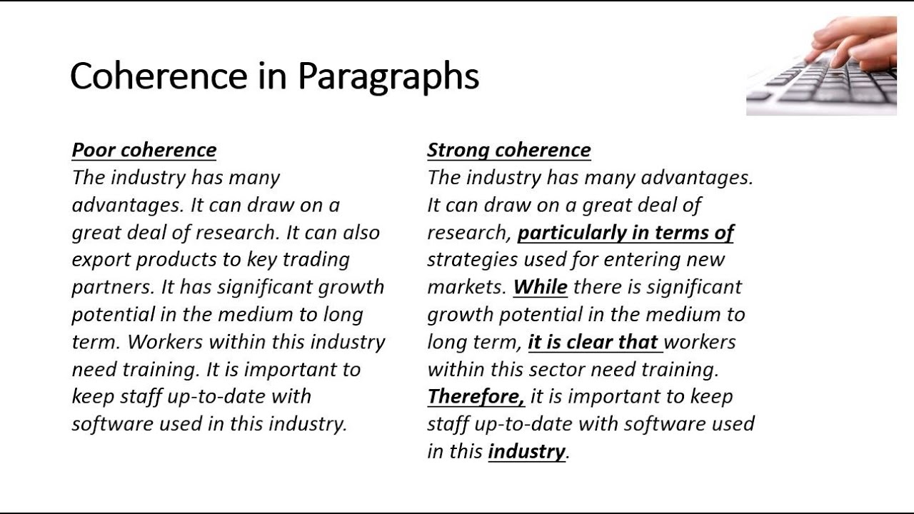 Coherence in Paragraphs
