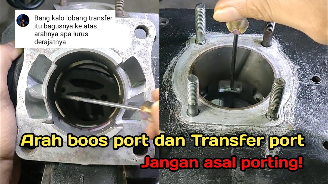 Arah Transfer Port dan Boost Port Blok 2 Tak