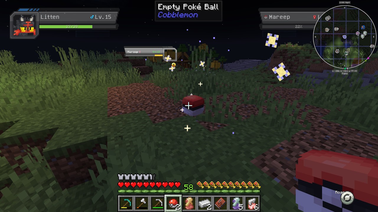 Catching our first few pokemon!