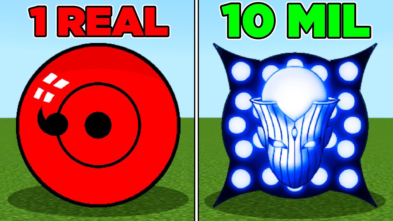 MODO DO NARUTO DE R$1 VS R$10.000