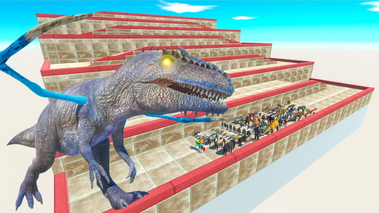 All Unit Escape From Alien Giganotosaurus - Last Survivor | Animal Revolt Battle Simulator