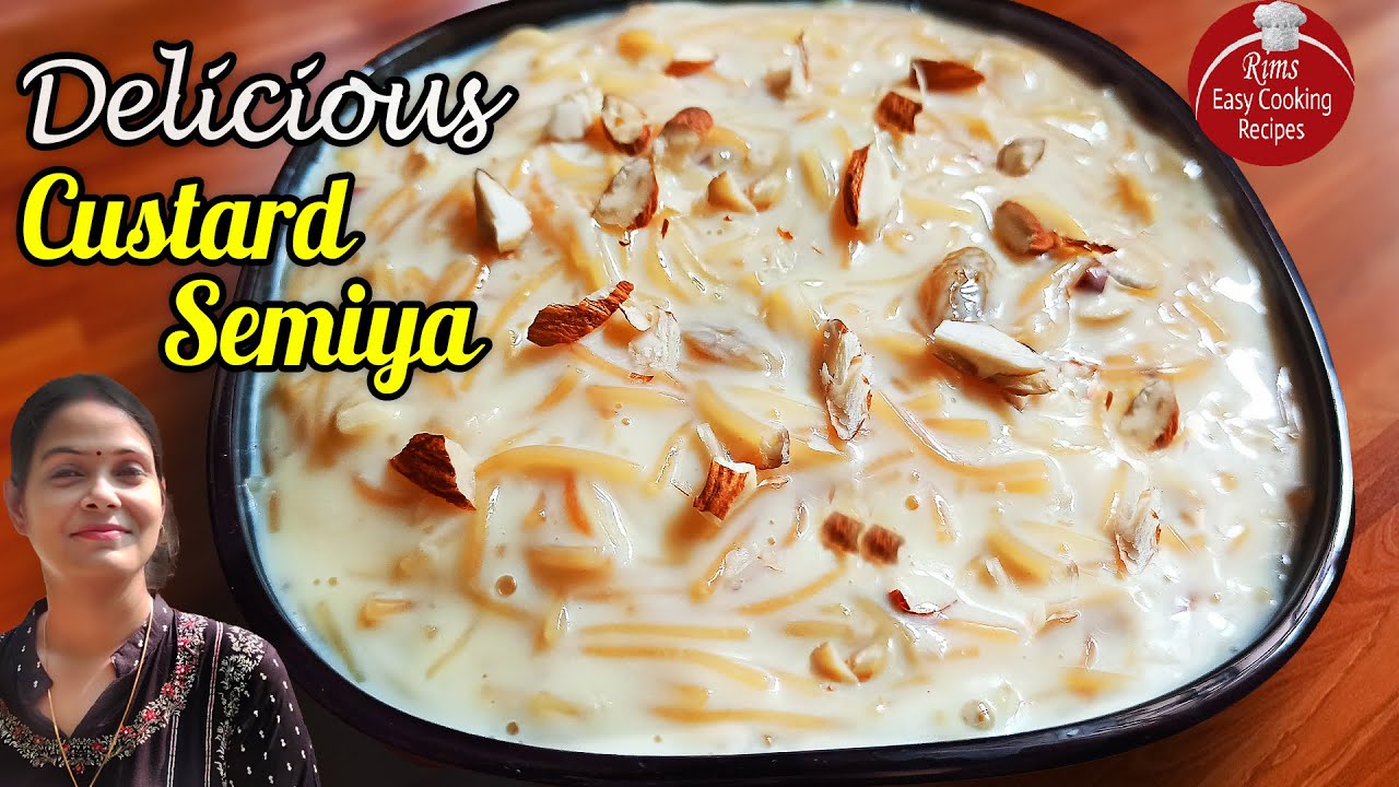 Special Semiya Custard | Vermicelli Custard Recipe | Custard Seviyan Recipe | Sevai custard [RECR1]