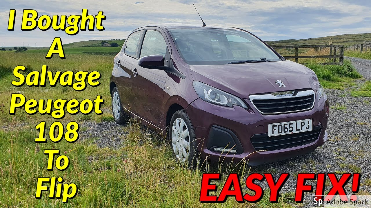 I Bought A Little Salvage Peugeot 108 To Flip (EASY FIX)
