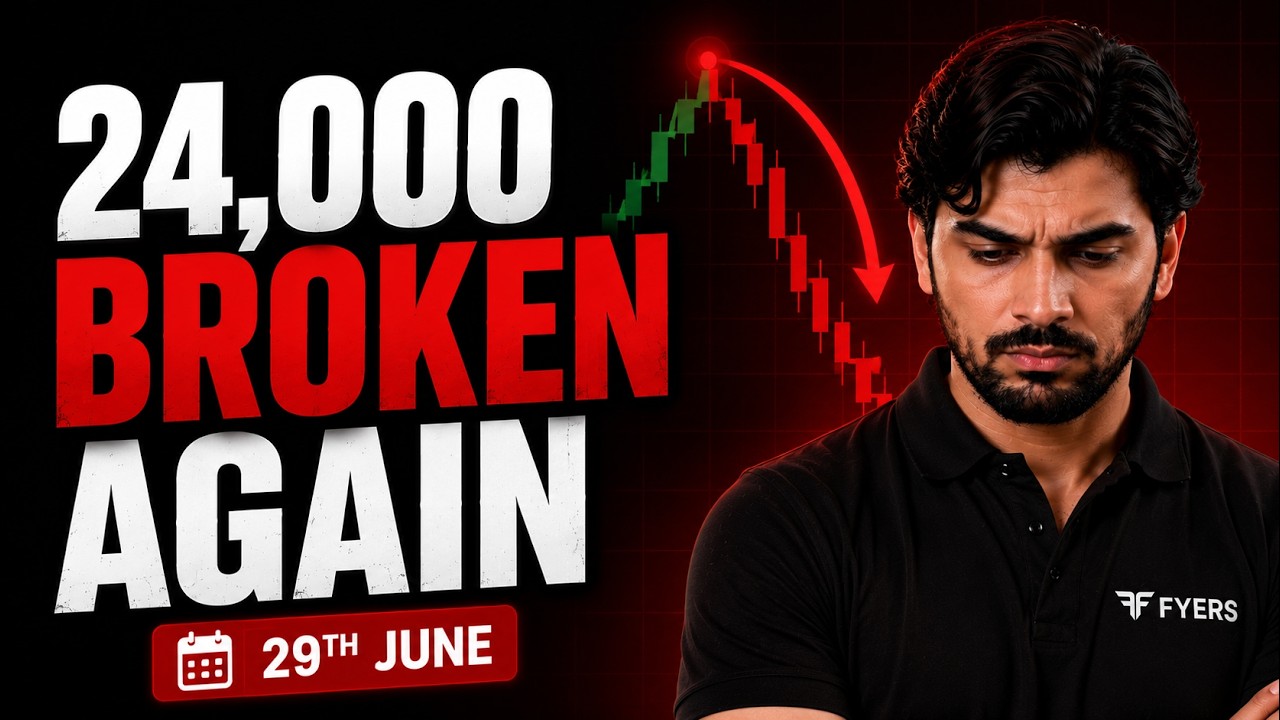 Nifty Slipped Below 24,000: Crash or Trap Before Quarter-End? | June 26, 2026