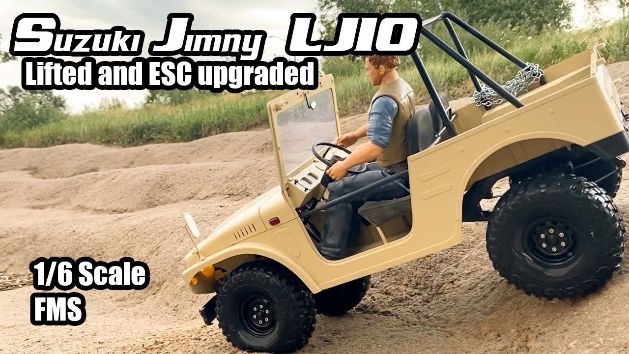 Suzuki Jimny LJ10 - Lifted and ESC Upgraded! - FMS 1/6 Scale