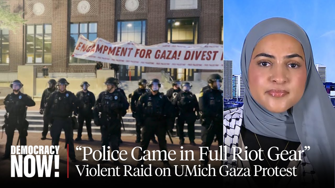 Police Violently Raid UMich Gaza Solidarity Camp Before School President Testifies in Congress