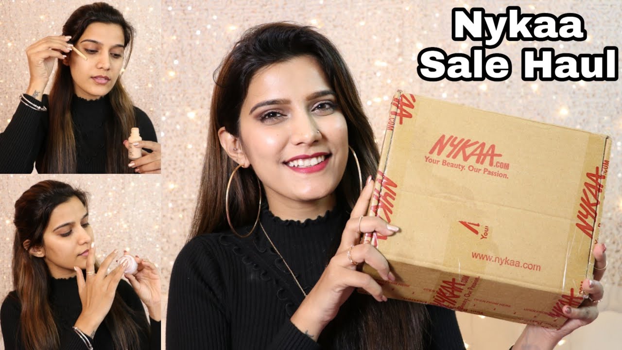 Nykaa Pink Friday Sale Haul + Try On | Winter Party Makeup |  Super Style Tips