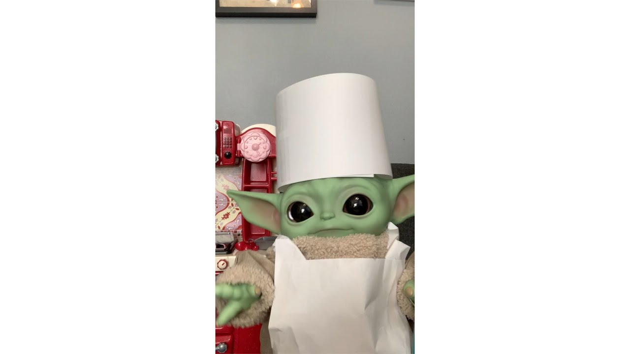 Baby Yoda (tiktok): Cooking! 😳 (full video) (grogu)