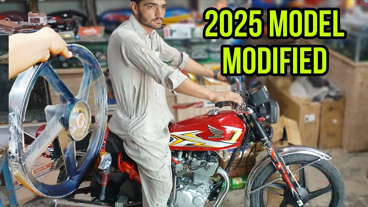 2025 Model Motorcycle  Modified ***How to install Rims and Salensar etc