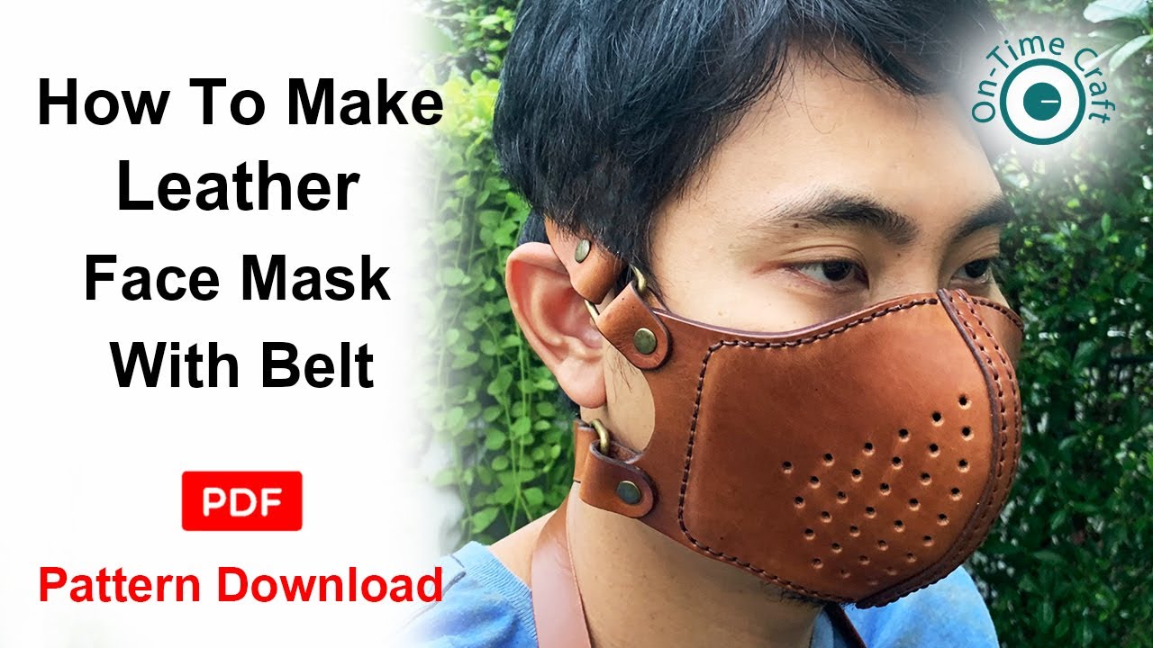 How to Make Leather mask (EP15) PDF Pattern download #ontimecraft