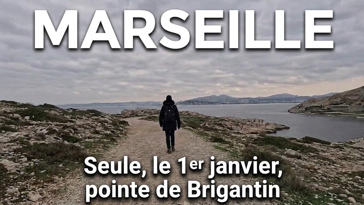 MARSEILLE 🇫🇷 De la pointe de Brigantin à Port-Frioul sur l'île Ratonneau, seule le 1er janvier