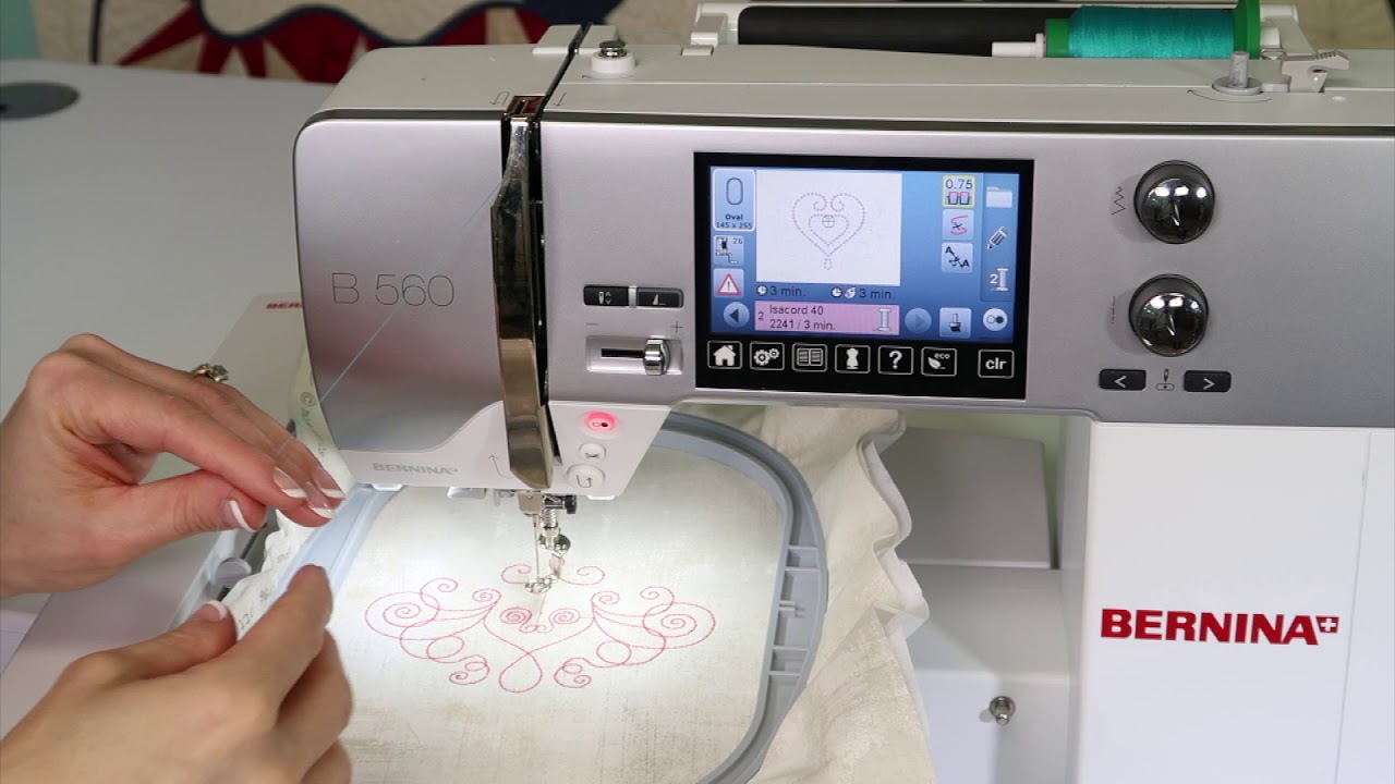 Bernina 560 81 How to Embroider a Design