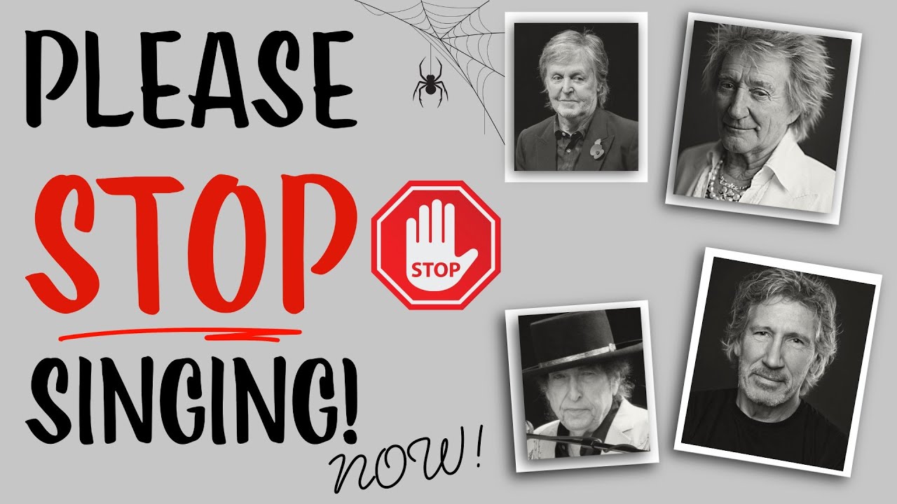 Ten Old Singers that Should STOP! - (Brutal Audio and Video Clips)