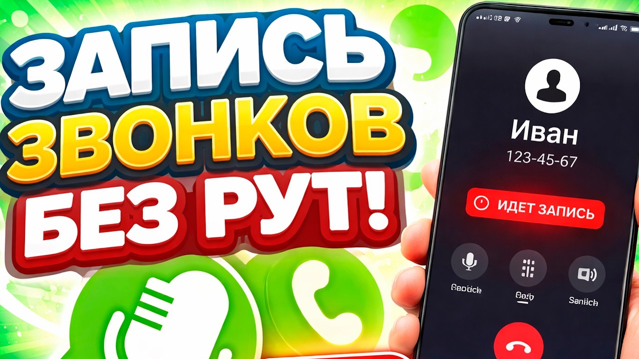 Запись звонков без рут! Пробуйте!