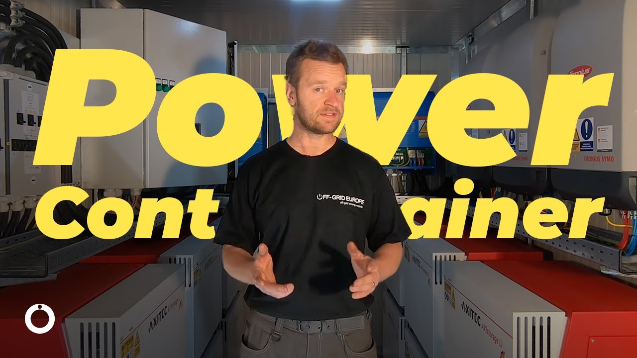Off-Grid Europe Power Container with 120kwh lithium storage