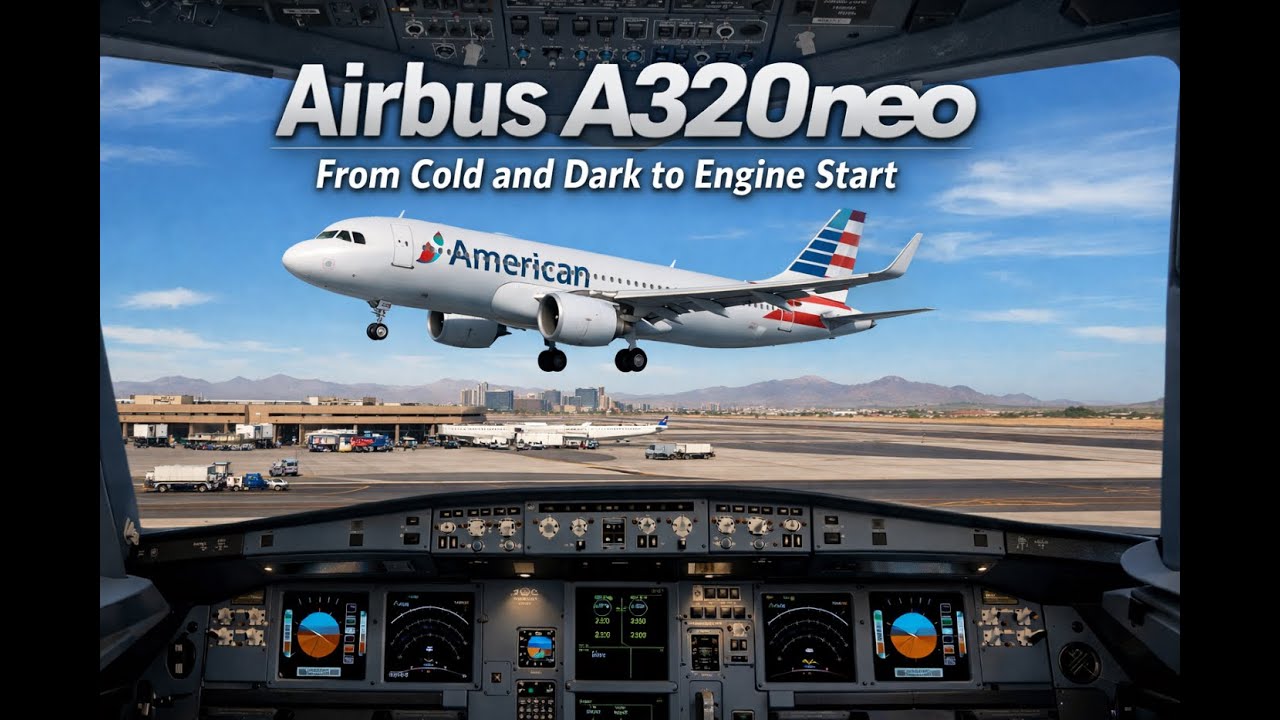 Airbus A320neo from Cold and Dark to Engine Start