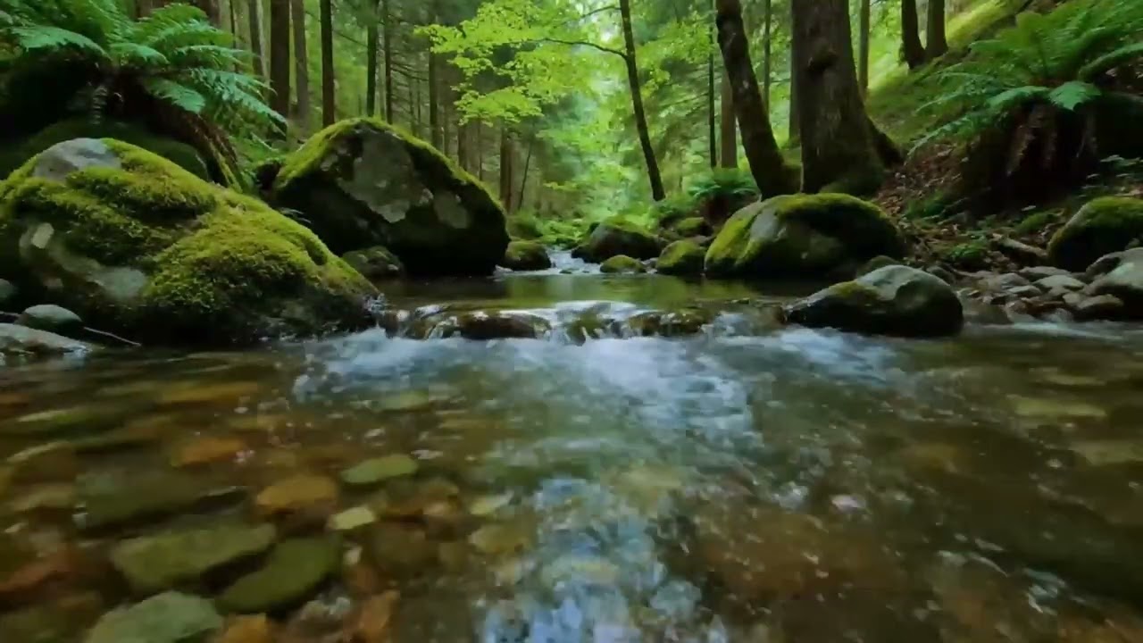 FOREST RIVER SOUNDS, BEAUTIFUL BIRDSONG, RELAXING NATURE SOUNDS FOR SLEEP, STUDY & STRESS RELIEF