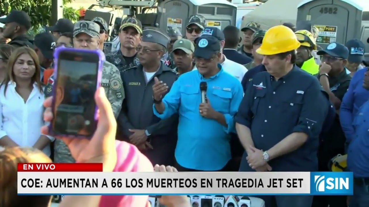 COE: Aumentan a 66 los muertos en tragedia Jet Set