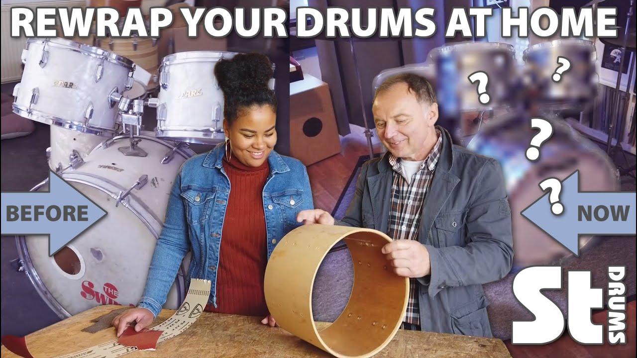 How to rewrap a drumkit at home