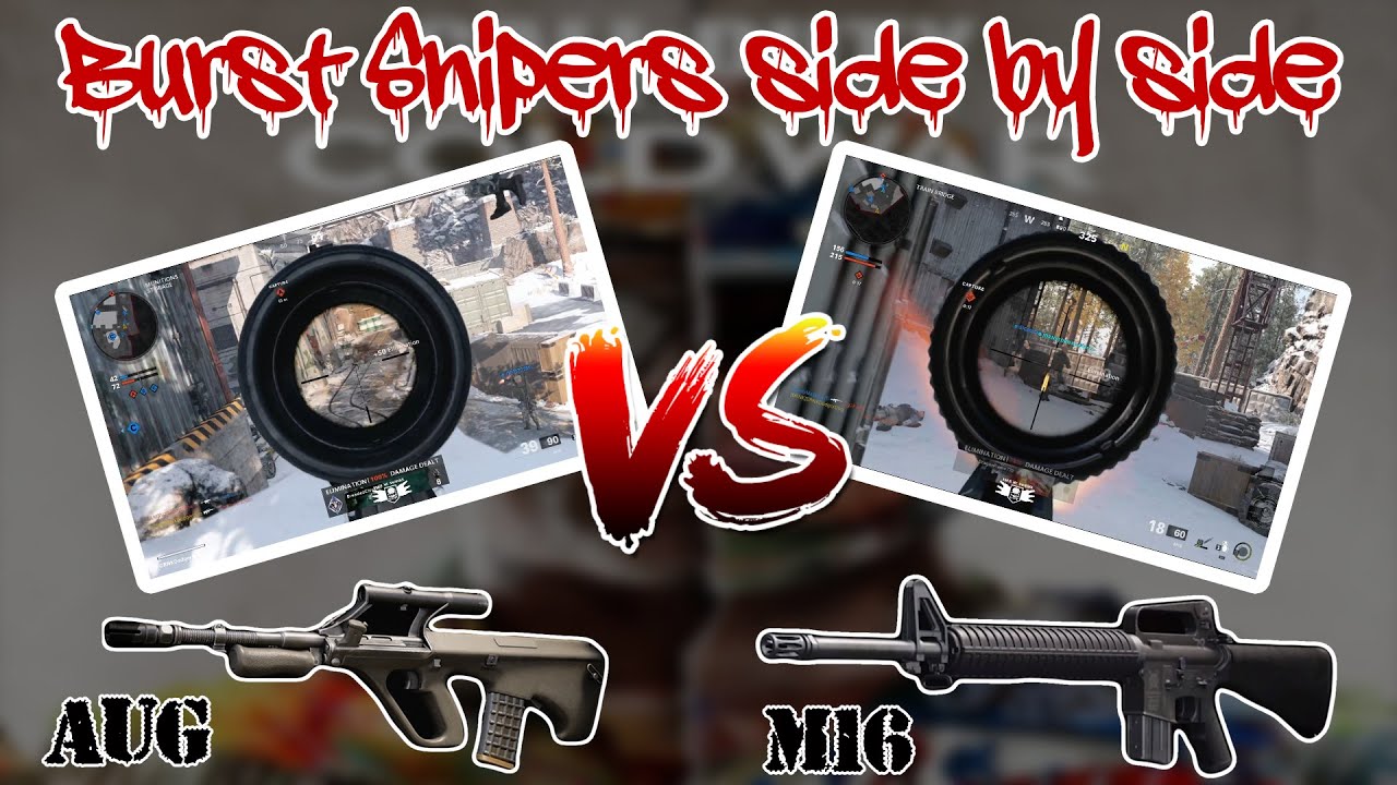 Cold War - AUG vs M16 Side By Side BURST SNIPER