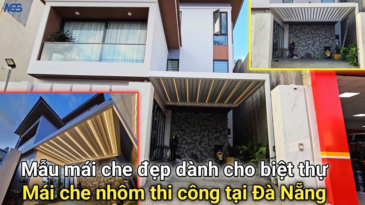 Mẫu mái che đẹp dành cho biệt thự - thi công mái che tại Đà Nẵng | Trinh AGS