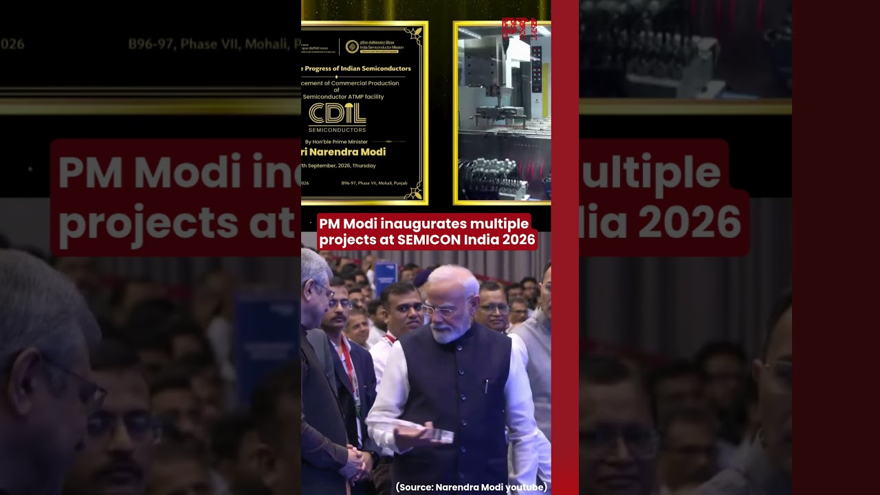 PM Modi inaugurates multiple projects at SEMICON India 2026