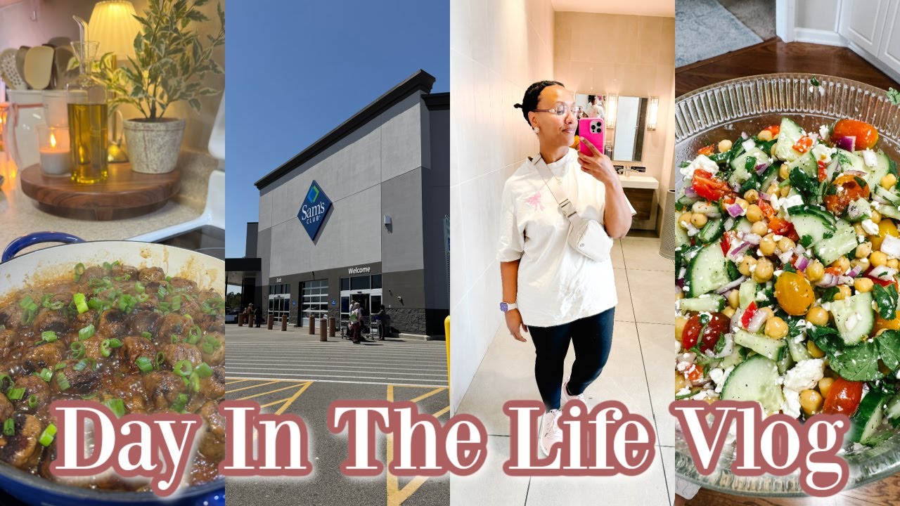 VLOG: SAMS CLUB SHOP WITH ME + EASY HIGH PROTEIN CHICKPEA RECIPE | CHATTY WEEKEND VLOG