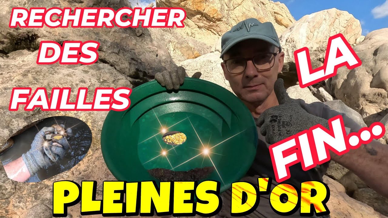 CHERCHER DE L'OR EN FRANCE, LES FAILLES ET LES MARMITES SONT UNE PRIORITÉ A NE PAS NÉGLIGER.  PART 3