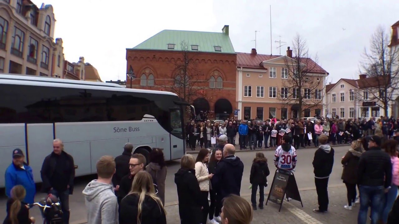 Västervik IK firas på Stora Torget