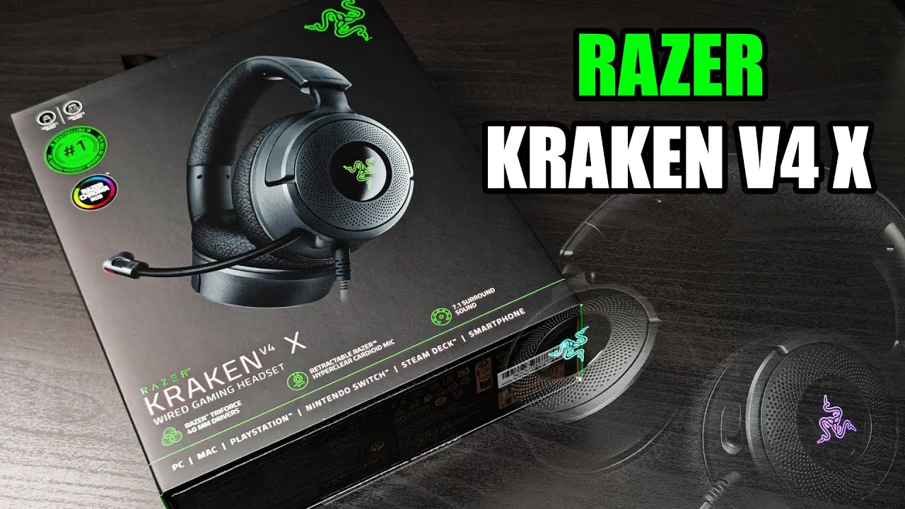 UNBOXING - RAZER KRAKEN V4 X
