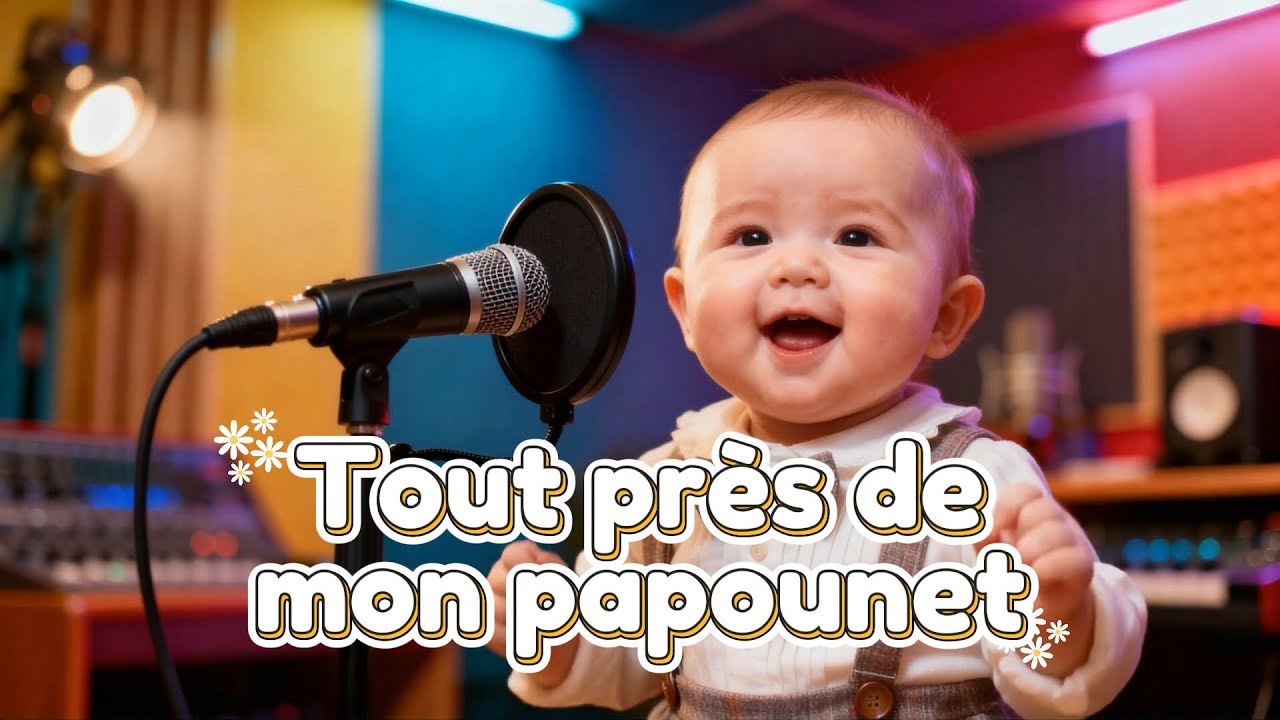 Tout pr&egrave;s de mon papounet | Chanson &eacute;mouvante sur le lien p&egrave;re-enfant