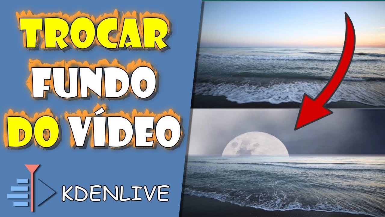 Como TROCAR o FUNDO de um VÍDEO no Kdenlive E Fazer ANIMAÇÃO de LUA SUBINDO no Horizonte