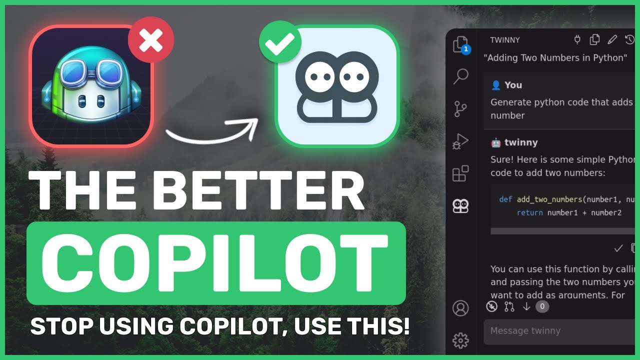 Twinny + Codestral (22B) : STOP PAYING for Github Copilot with this NEW & BETTER LOCAL Alternative