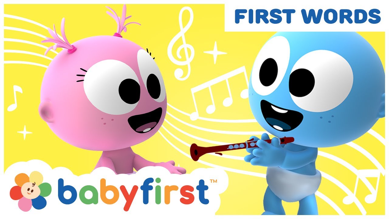 Toddler learning video | Laughing w funny GooGoo & GaaGaa | Learn musical instruments | Babyfirst TV