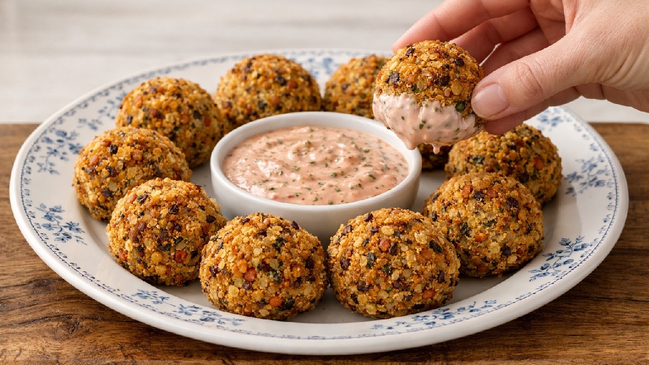 These Baked Lentil Balls Are a Protein Bomb! A Simple Lentil Recipe!
